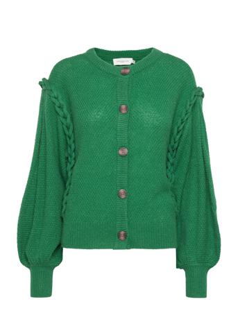 Cmdiva-Cardigan Strikket Trøje Cardigan Grøn Copenhagen Muse