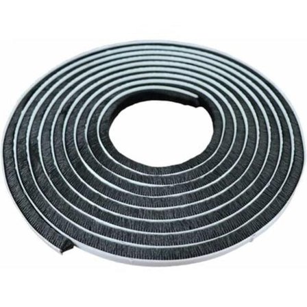 IC Borsttätningsremsa Självhäftande borstremsa Dammtät fönstertätningslist Vindtät borsttätning för fönster och dörrar 9 mm (bredd) 15 mm (hög)