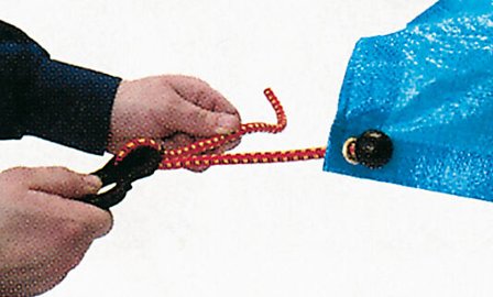 Stropp med krok til presenning