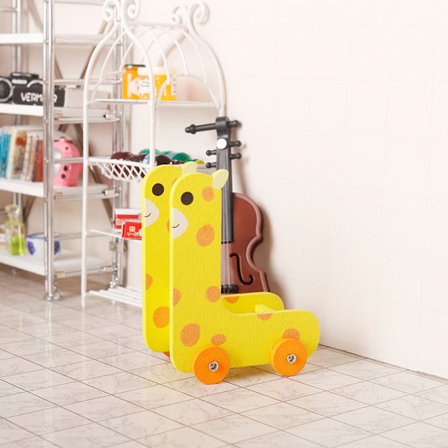 1:12 Dockhus Miniatyr Panda Trolley Giraffe förvaringskorg F