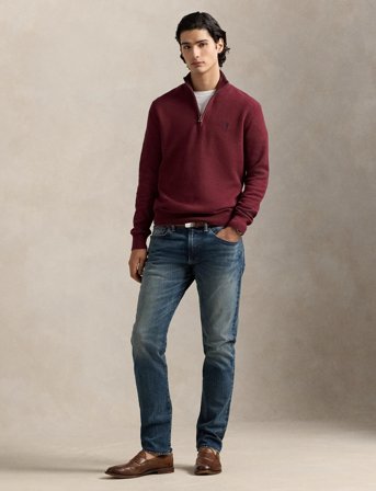 Polo Ralph Lauren 32/2 Cotton-Lsl-Plo - Burgundy - XL