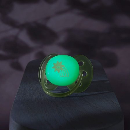 Philips Avent Ultra Soft Nat Sut - Lyser i Mørket 2-Pak Grå/Gul, Børn & Forældre, Sutter, Silikonesutter