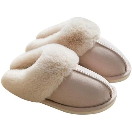 Tossut lampaannahkaa jäljittelevää Sand beige 40-41