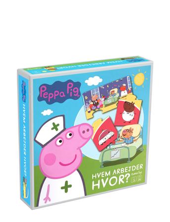 Peppa Pig, Who Works Where Toys Puzzles And Games Puzzles Pedagogical Puzzles Multi/mønstret Gurli Gris