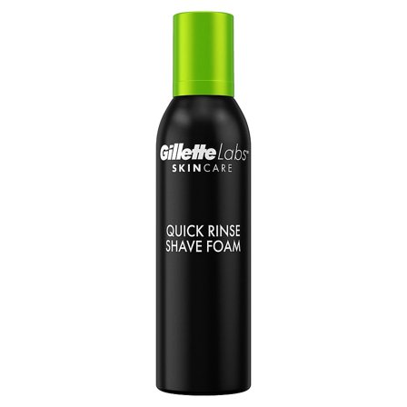 Gillette Labs Quick Rinse Shaving Foam 240 ml, Mænd, Barbering, Skum, Sprit & Gel