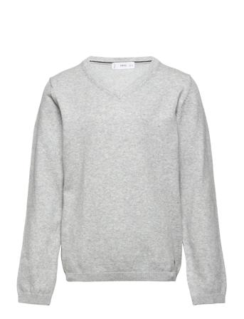 Fede3 Pullover Striktrøje Grå Mango