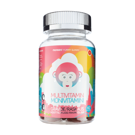 Monkids Gravid, Blodappelsin, 60 stk.