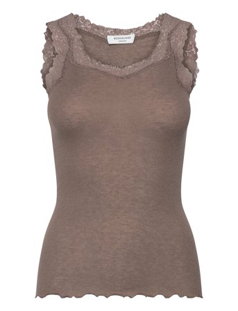 Rosemunde Rwburlington Wool Sl Lace Top - Brown - L