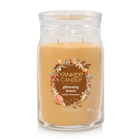 Yankee Candle Signature Jar Candles Glistening Leaves 567g - Candela Profumata