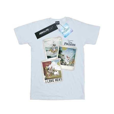 Frozen Dam/Damer Olaf Polaroid Bomull Boyfriend T-Shirt XXL