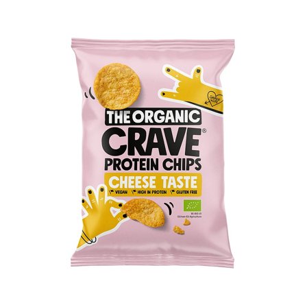 The Organic Crave Økologiske protein chips ost 30 g, Helse & Madvarer, Snacks, Chips & Kiks