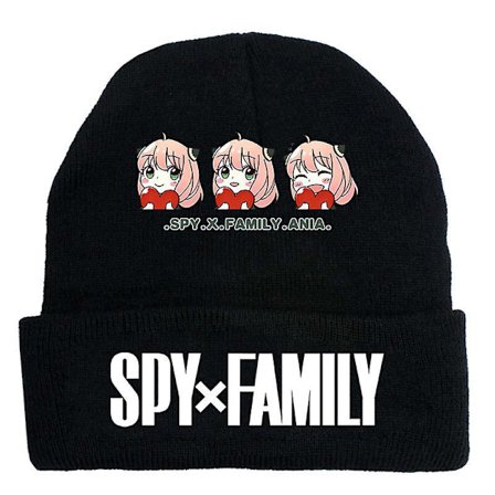 Fashion Trend Classic Winter Warm Knit Hat Beanie Cap For Children Adult Adolescents Cap New Japanese Anime Spy X Family Pattern