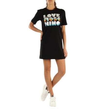 Love Moschino Short Kjole Sort, Dame