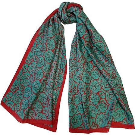 Huivi Kukka Kuvio Painettu Huivi Kevyt Kääreet Syksyyn Kesään Pehmeät Pitkät Huivit Häät Juhlat