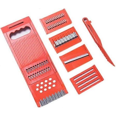 7 stk. Frugt Grøntsag Kartoffel Skrællekniv Skærer Hakker Køkken Mad Værktøj Sæt Bærbart Hjem Køkken Bar Multi Værktøj Sæt Gadget Kit Tilbehør