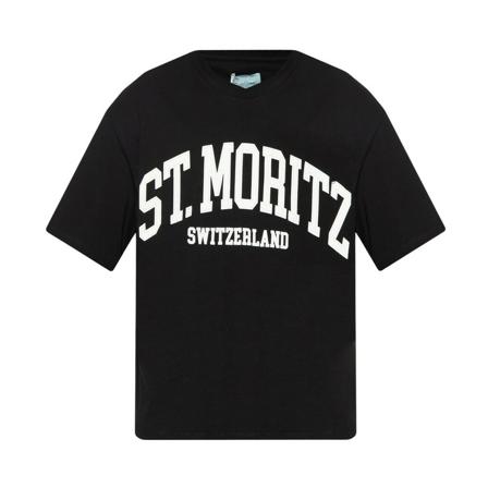 Bally, T-shirt with logo Zwart, Heren, Maat:XL,Katoen