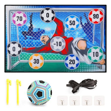 Fotbollsmatchset, för barn pojkar flickor för 3 4 5 6 7 8 år gamla (Blå)