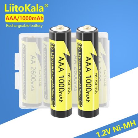 1-15 KPL LiitoKala Ni-10/AAA 1.2V 1000mAh Ni-MH ladattava akku kameralle Taskulamppu Lelut Parranajokone Esiladattu NI-MH akku