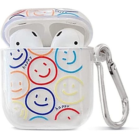 Kompatibel med Airpod 2/1 Cover Cartoon Smiley Stødsikker Design