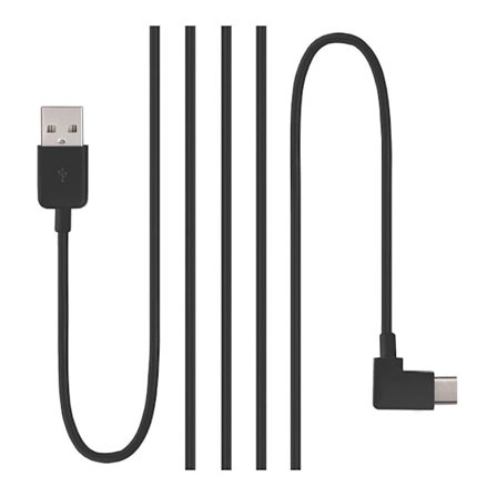 Tyyppi C USB-C - USB 2.0 Oikea 90 asteen Kaapeli Mobiili Laitteille - Musta