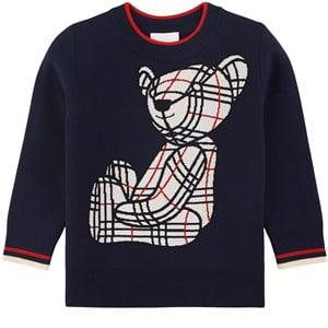 Kids - Burberry Navy Roberto Knit Sweater 8 Years - Jumpers and knitwear - 8 years - Navy