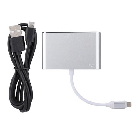 Lightning till HDMI VGA Audio Hub Adapter Konverter för iPhone 5 5S 6 6S 6 Plus 6S Plus 7 iPad 4
