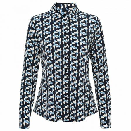 &Co Woman Lotte Graphic Shirt , Blauw , Dames , Maat: L