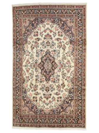 Moud Rug Hand Knotted 220X330 Brown/Beige Persia