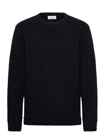 Cfkarl Crew Neck Structured Knit Black Casual Friday