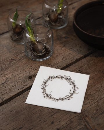 Sögne Servietter Gåsunger Krans