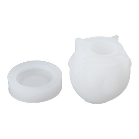 Silikonkrukkeform, Resin Krukkeform med Lokk, Krukke Epoksy Resin Støpeform for DIY Oppbevaringsflaske, Godteribeholderholder