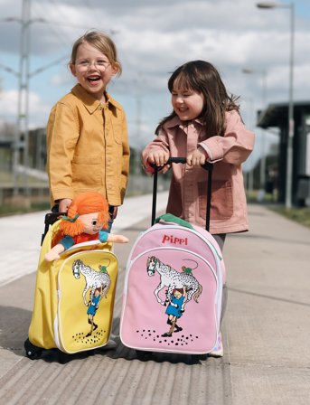 Pippi Langstrømpe Pippi Rullväska, Rosa - Pink - ONE SIZE