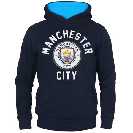 Manchester City Gutt Hettegenser Fleece Grafisk Barn OFFISIELL Fotballgave 150cm