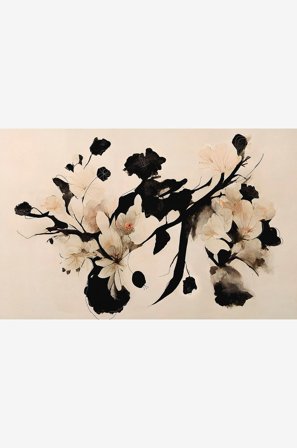 Pelcasa - Plakat Cherry Blossom Branch - Beige - Posters - Fra Homeroom