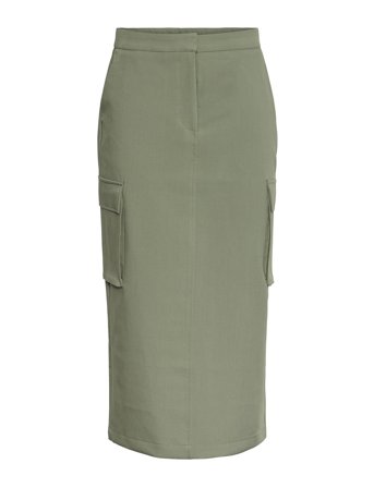 Yaspocka Hmw Midi Skirt Khaki YAS