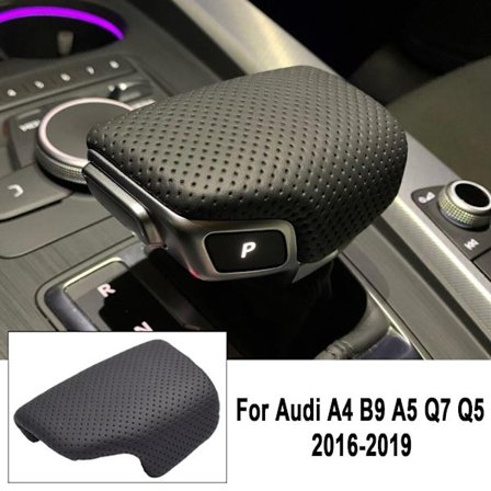 Audi A4 B9 A5 Q7 Q5 2016 2017 2018 2019 Vaihdekepin nupin suojus Rei'itetty nahkainen käsipallo Vaihdevivun kahvan kotelo - Automaattinen