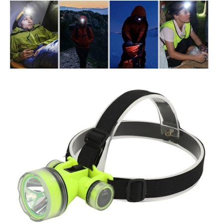 Genopladelig LED pandelampe dykkerlygte til udendørs løb camping fiskeri