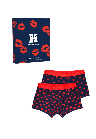Happy Socks 2-Pack Love Short Boxers Gift Set Kalsonger Herr Blå M