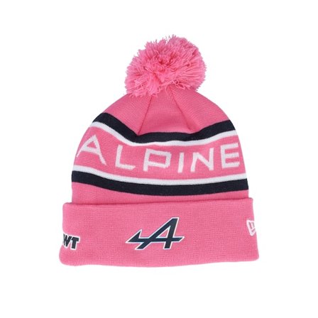 New Era - Motor Roze pom Beanie - Alpine F1 25 Gasly Pink Pom @ Hatstore