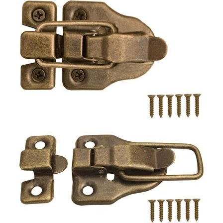 2 x Spænder til Kister, Kasser, Kufferter, Metalbeslag, Vintage