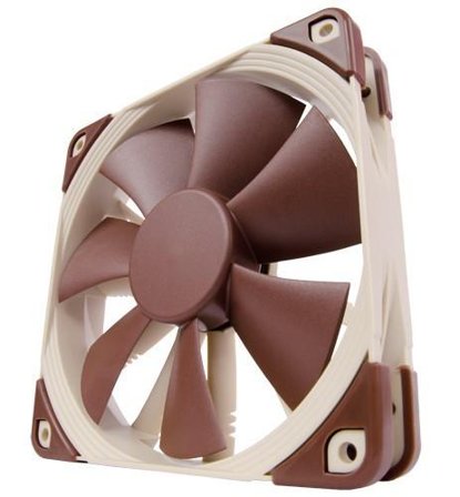 Noctua NF-F12-PWM Stillegående 120mm vifte 120 x 120 x 25 mm, 300~1500 RPM, 74.3~93.4 m³/h, 18,6~22,4dBA, 4-pin PWM