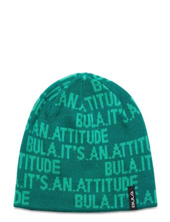 Jr Word Beanie Green Bula