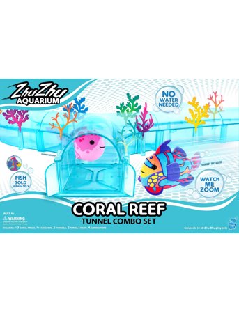 AMO | Zhu Zhu Fish Coral Reef Tunnel Combo Set | ONE SIZE