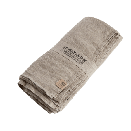 Lovely Linen Duk I Tvättat Lin Bordstextil Unisex Beige 145x380 cm