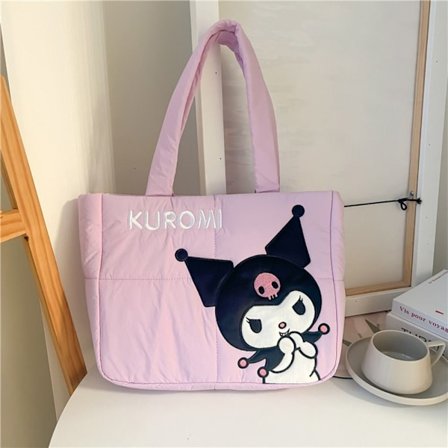 My Melody Kuromi Axelväska Handväska Tote Bag Lila