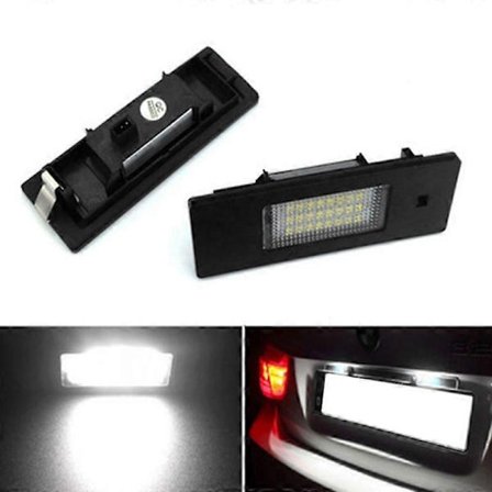 Bil LED Registreringsskylt Lampa 24-SMD LED Registreringsskylt Lampa Lämplig för Alfa Romeo 147 156 159 166