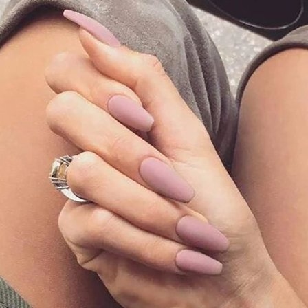 24 st Press on Nails, Medium Coffin Fake Nails, False Nails