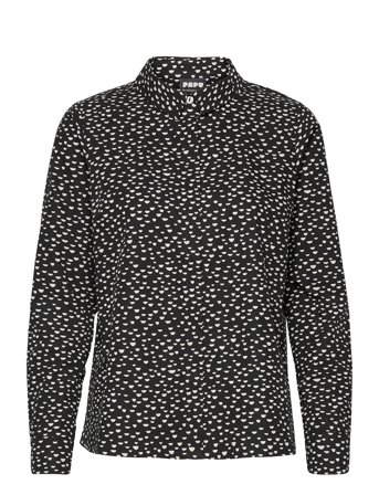 Fitted Shirt, Mini Beans Black Papu