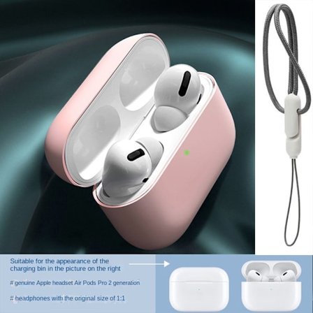 Lanyard för airpodspro17 silikon mjukt hörlursfodral