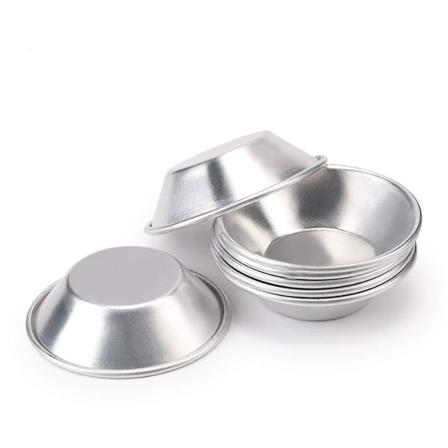 10 stk. æggekageforme i aluminiumlegering, portugisiske æggekageforme, små kageforme